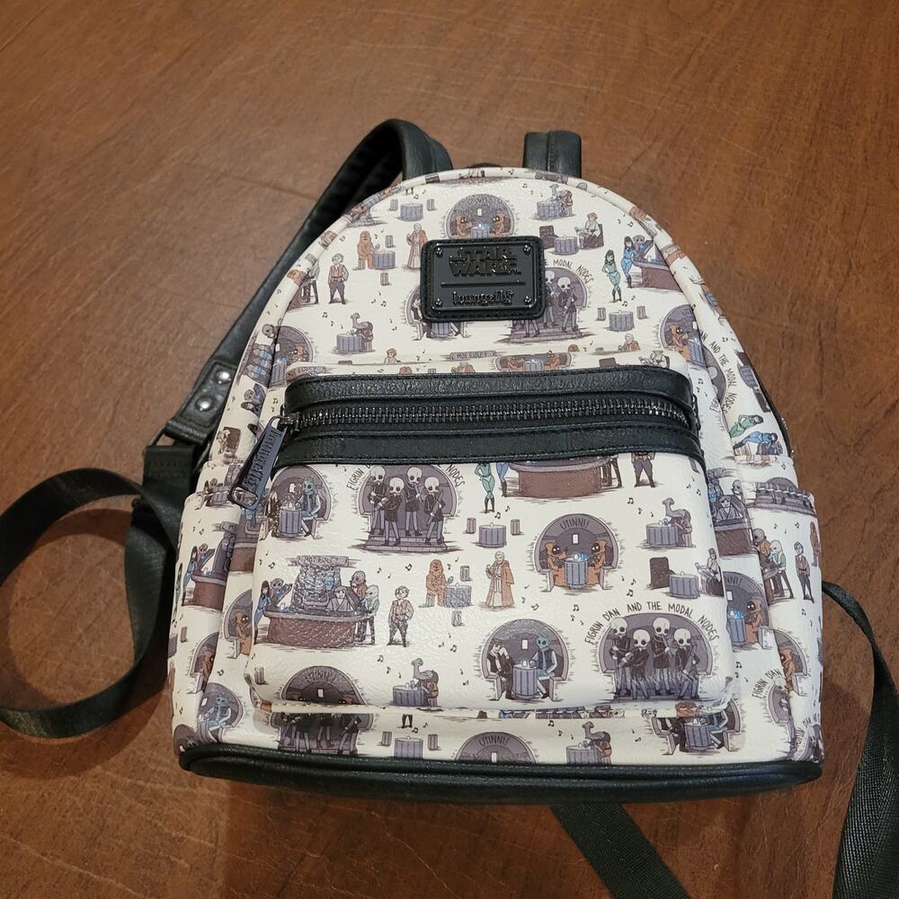 Loungefly Star Wars Mos Eisley Cantina Mini Backpack New, No Tags View 6